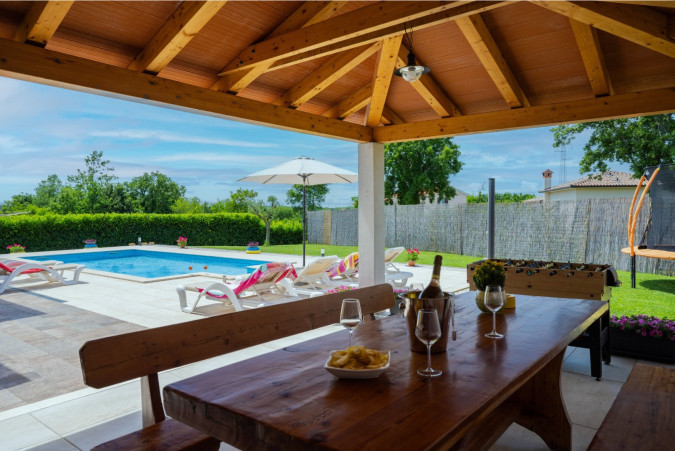 Reiseziel für den Familienurlaub, House Santa Domenica mit Pool, Nedešćina, Istrien, Kroatien Nedešćina